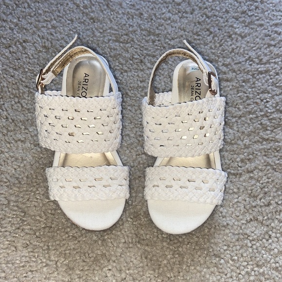 Crème little girls wedges - Picture 2 of 3